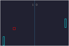 Screenshot of GBA Pong
